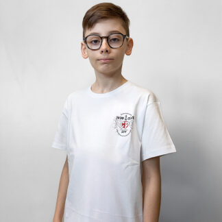 Judoka du JCPE avec T-Shirt du club blanc enfant